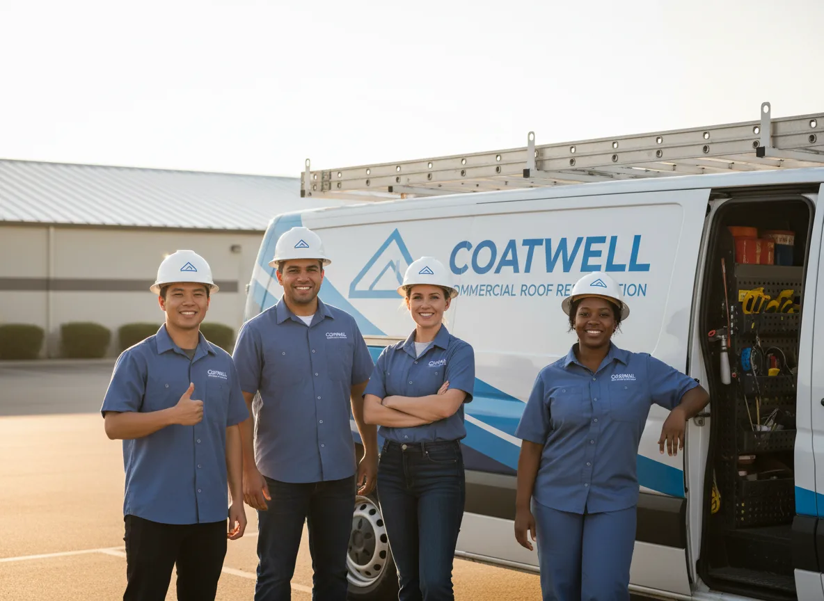 Commercial roof coating company in Lula, GA